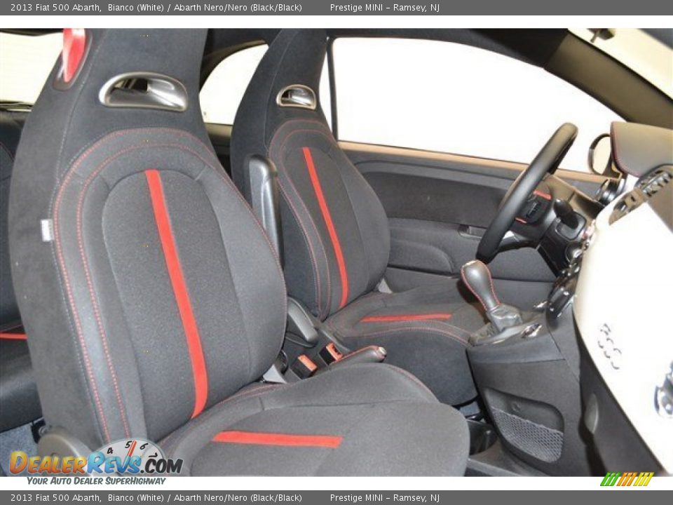 2013 Fiat 500 Abarth Bianco (White) / Abarth Nero/Nero (Black/Black) Photo #21