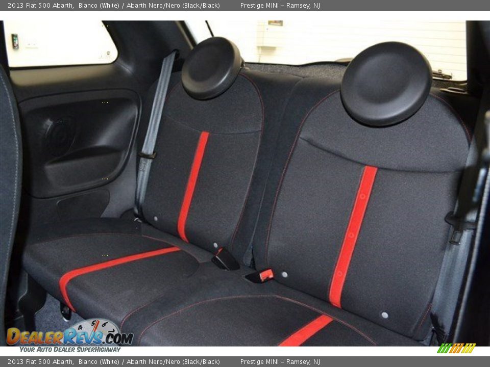2013 Fiat 500 Abarth Bianco (White) / Abarth Nero/Nero (Black/Black) Photo #24