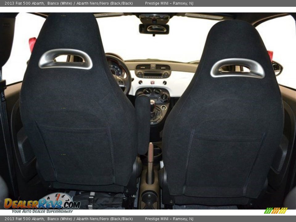 2013 Fiat 500 Abarth Bianco (White) / Abarth Nero/Nero (Black/Black) Photo #25