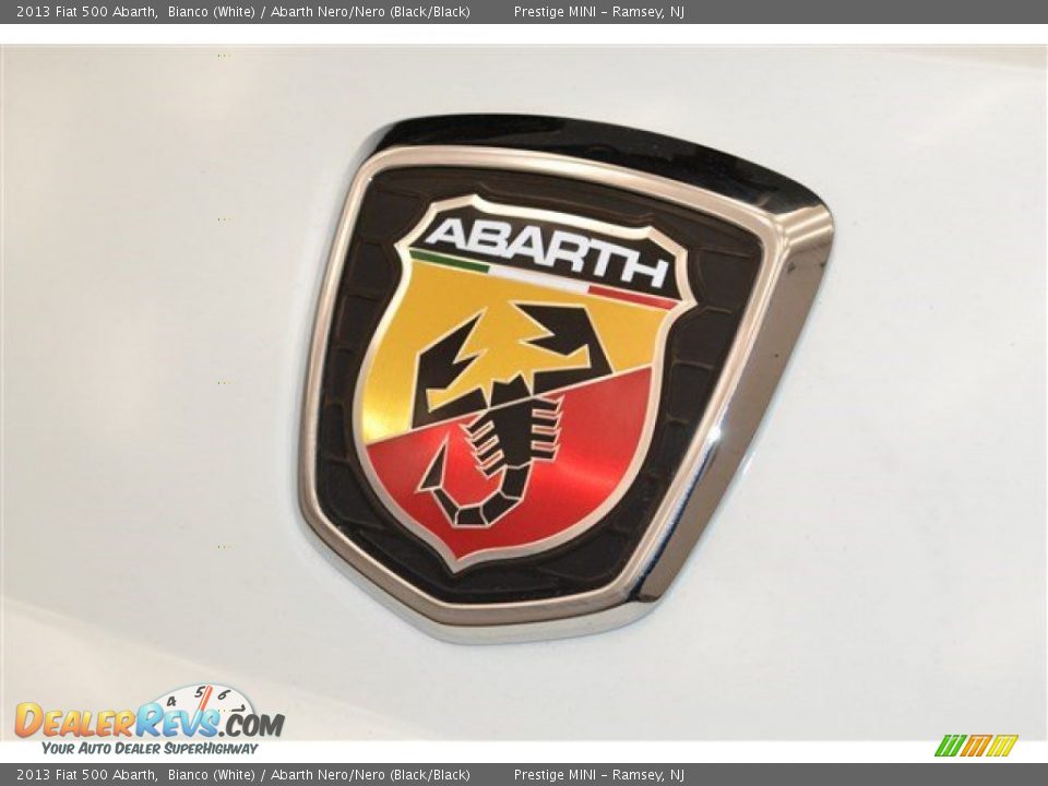 2013 Fiat 500 Abarth Bianco (White) / Abarth Nero/Nero (Black/Black) Photo #28