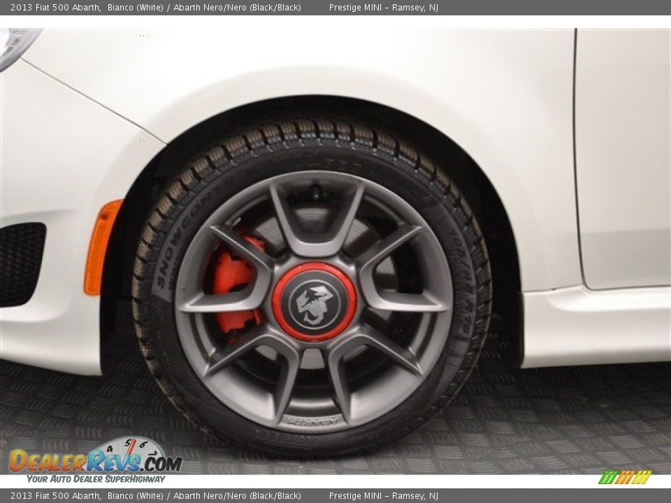 2013 Fiat 500 Abarth Bianco (White) / Abarth Nero/Nero (Black/Black) Photo #31