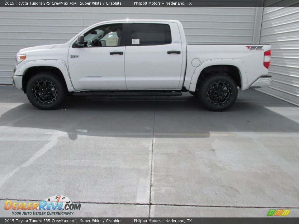 2015 Toyota Tundra SR5 CrewMax 4x4 Super White / Graphite Photo #6