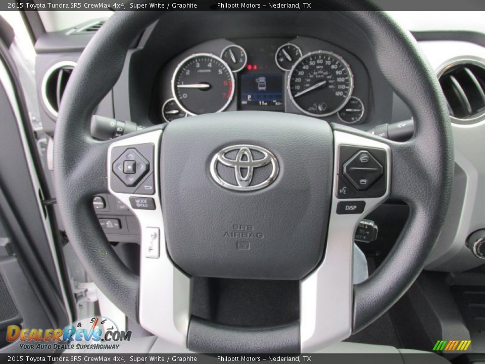 2015 Toyota Tundra SR5 CrewMax 4x4 Super White / Graphite Photo #33