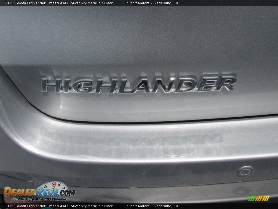 2015 Toyota Highlander Limited AWD Silver Sky Metallic / Black Photo #14