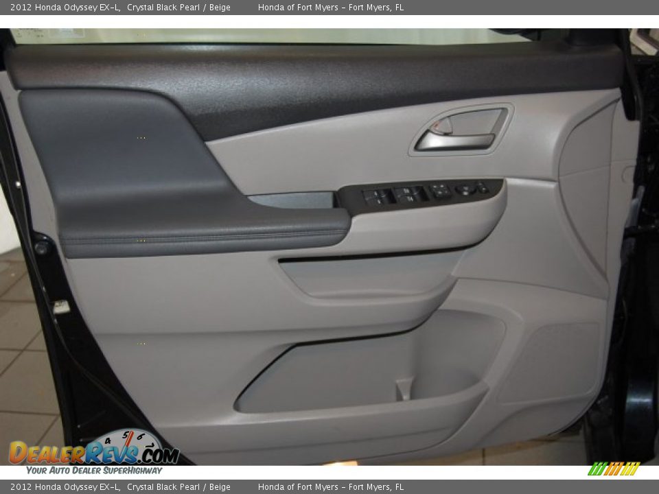 2012 Honda Odyssey EX-L Crystal Black Pearl / Beige Photo #12