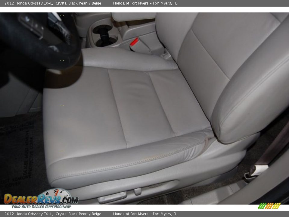 2012 Honda Odyssey EX-L Crystal Black Pearl / Beige Photo #14