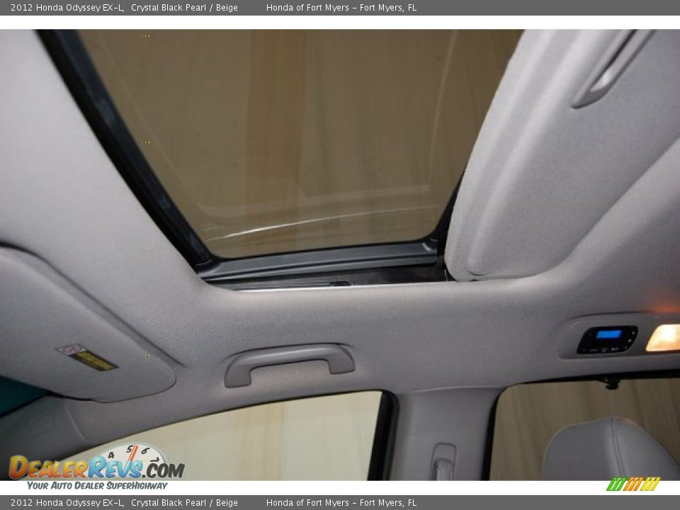 2012 Honda Odyssey EX-L Crystal Black Pearl / Beige Photo #16