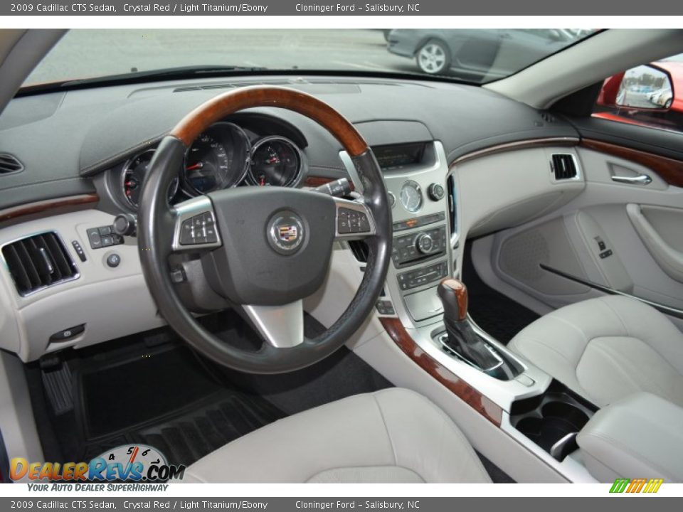 Light Titanium/Ebony Interior - 2009 Cadillac CTS Sedan Photo #11