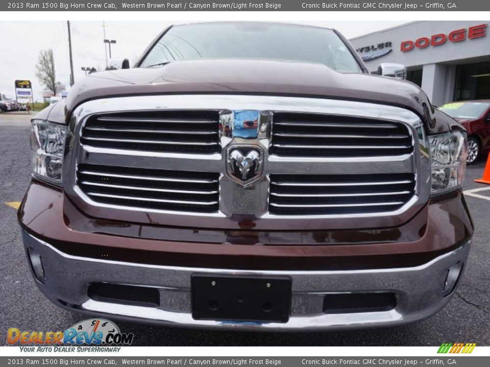 2013 Ram 1500 Big Horn Crew Cab Western Brown Pearl / Canyon Brown/Light Frost Beige Photo #2