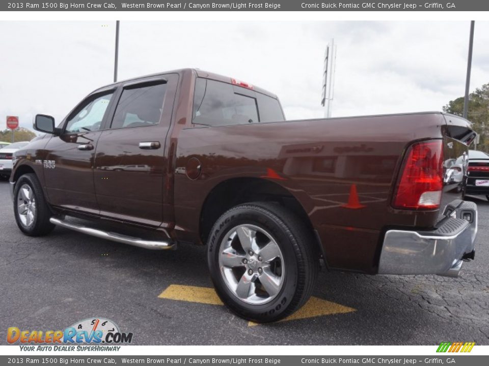 2013 Ram 1500 Big Horn Crew Cab Western Brown Pearl / Canyon Brown/Light Frost Beige Photo #5