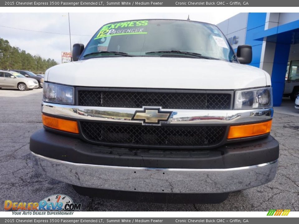 2015 Chevrolet Express 3500 Passenger Extended LT Summit White / Medium Pewter Photo #2