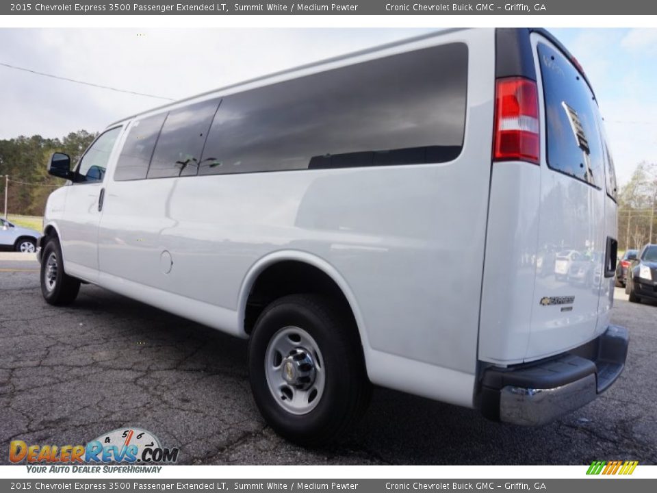 2015 Chevrolet Express 3500 Passenger Extended LT Summit White / Medium Pewter Photo #5