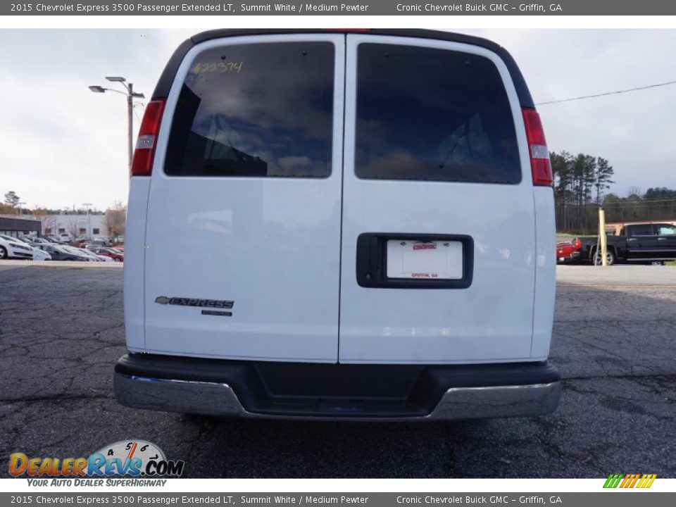 2015 Chevrolet Express 3500 Passenger Extended LT Summit White / Medium Pewter Photo #6
