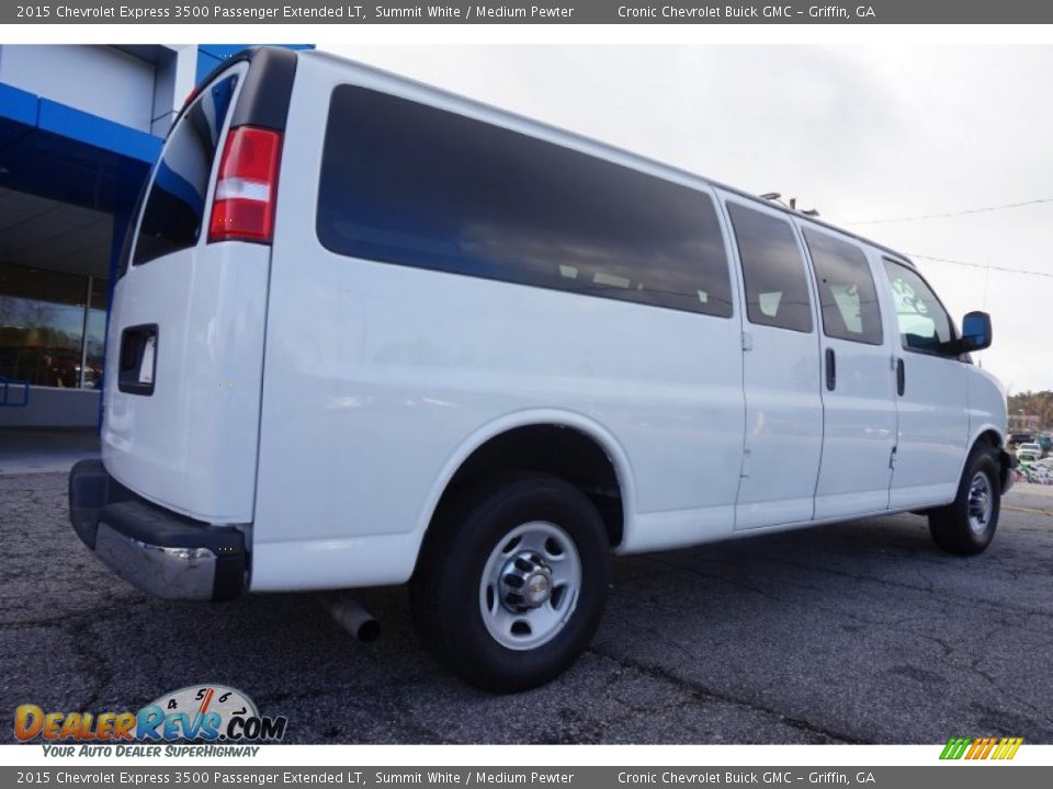 2015 Chevrolet Express 3500 Passenger Extended LT Summit White / Medium Pewter Photo #7