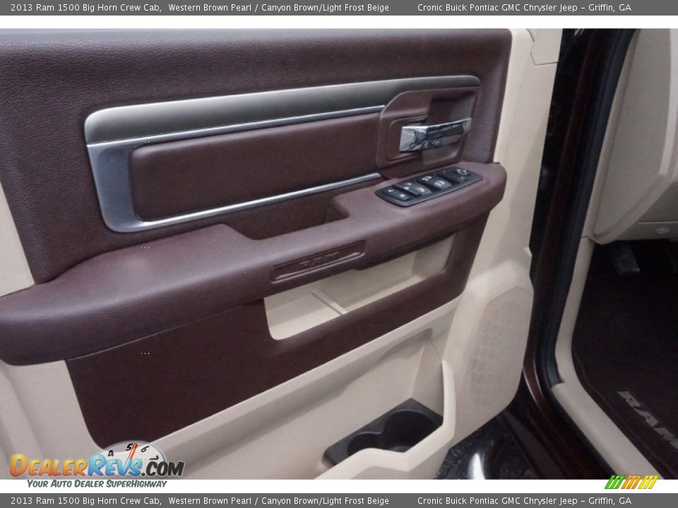 2013 Ram 1500 Big Horn Crew Cab Western Brown Pearl / Canyon Brown/Light Frost Beige Photo #12