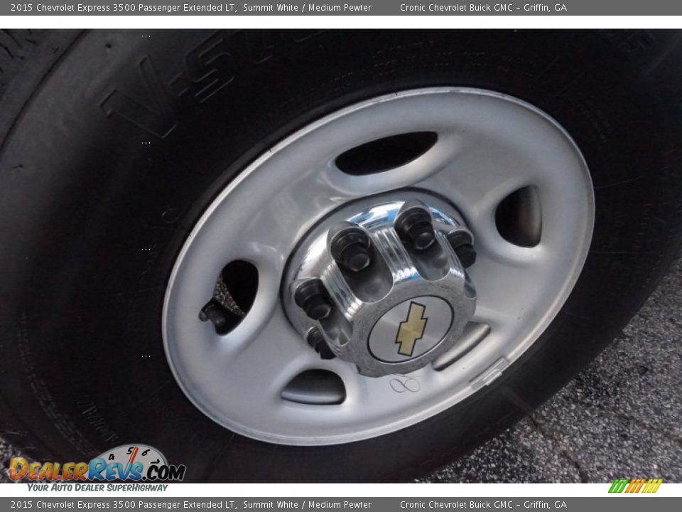2015 Chevrolet Express 3500 Passenger Extended LT Summit White / Medium Pewter Photo #9
