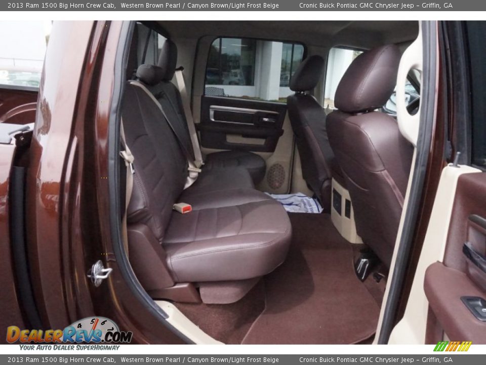 2013 Ram 1500 Big Horn Crew Cab Western Brown Pearl / Canyon Brown/Light Frost Beige Photo #17