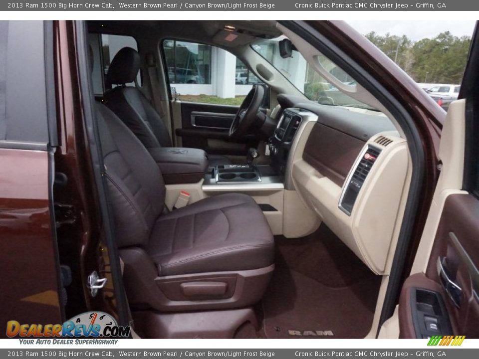 2013 Ram 1500 Big Horn Crew Cab Western Brown Pearl / Canyon Brown/Light Frost Beige Photo #18