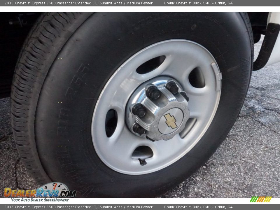 2015 Chevrolet Express 3500 Passenger Extended LT Summit White / Medium Pewter Photo #13