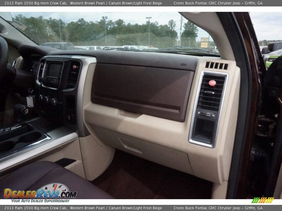 2013 Ram 1500 Big Horn Crew Cab Western Brown Pearl / Canyon Brown/Light Frost Beige Photo #19