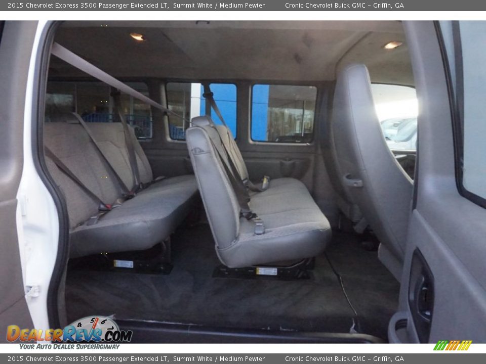 2015 Chevrolet Express 3500 Passenger Extended LT Summit White / Medium Pewter Photo #15