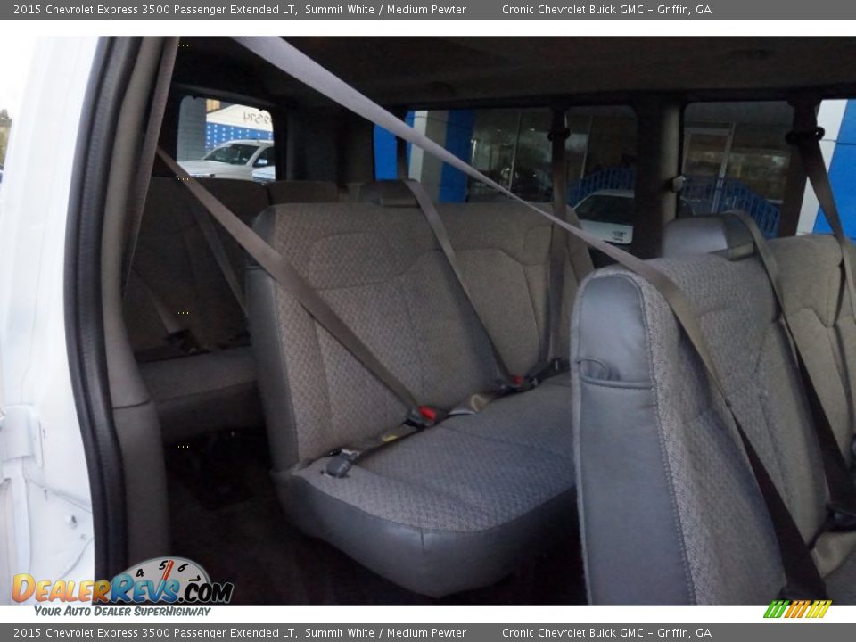 2015 Chevrolet Express 3500 Passenger Extended LT Summit White / Medium Pewter Photo #16