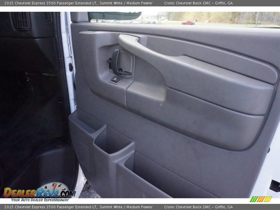 2015 Chevrolet Express 3500 Passenger Extended LT Summit White / Medium Pewter Photo #19
