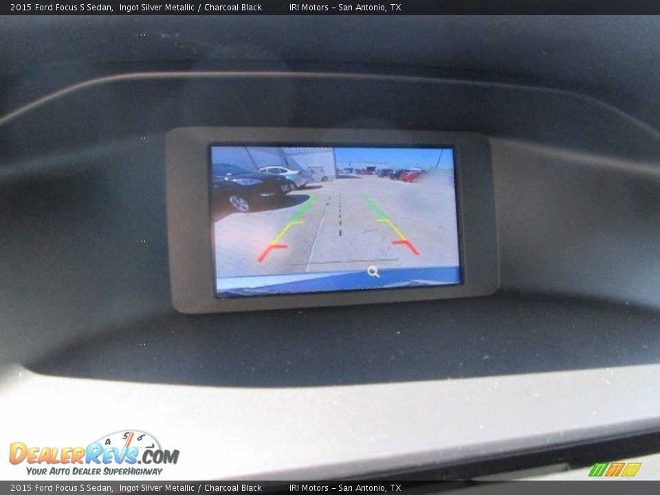 2015 Ford Focus S Sedan Ingot Silver Metallic / Charcoal Black Photo #18