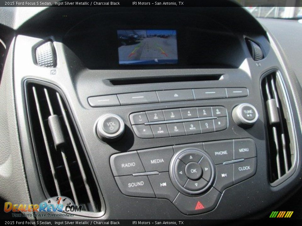 2015 Ford Focus S Sedan Ingot Silver Metallic / Charcoal Black Photo #19