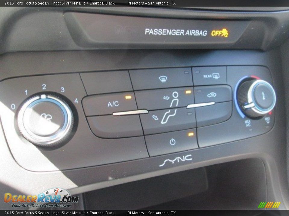 2015 Ford Focus S Sedan Ingot Silver Metallic / Charcoal Black Photo #20