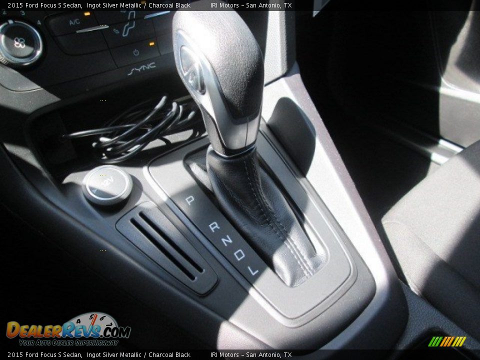 2015 Ford Focus S Sedan Ingot Silver Metallic / Charcoal Black Photo #21