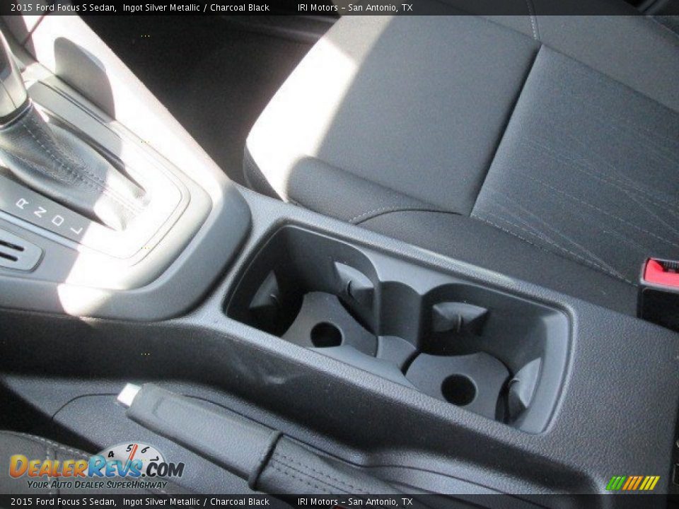 2015 Ford Focus S Sedan Ingot Silver Metallic / Charcoal Black Photo #22
