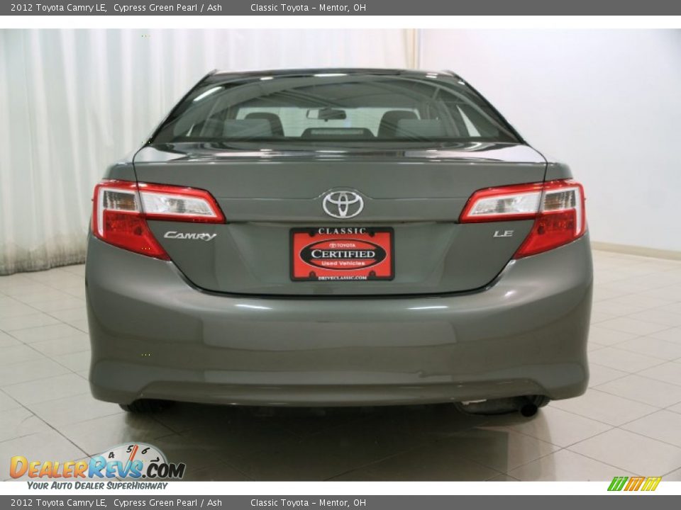 2012 Toyota Camry LE Cypress Green Pearl / Ash Photo #14