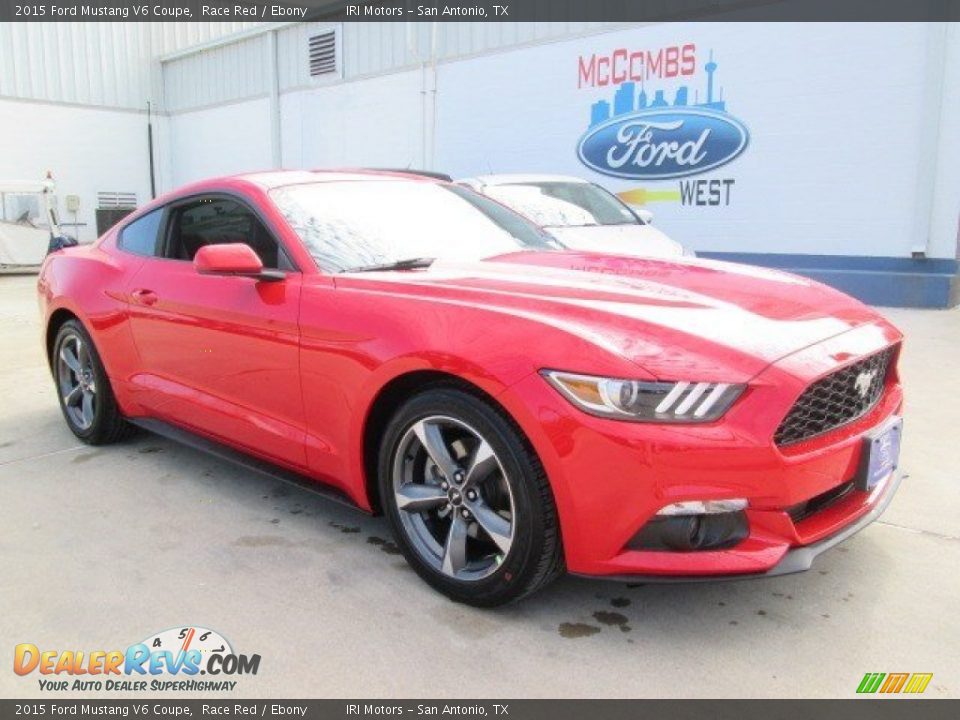 2015 Ford Mustang V6 Coupe Race Red / Ebony Photo #1