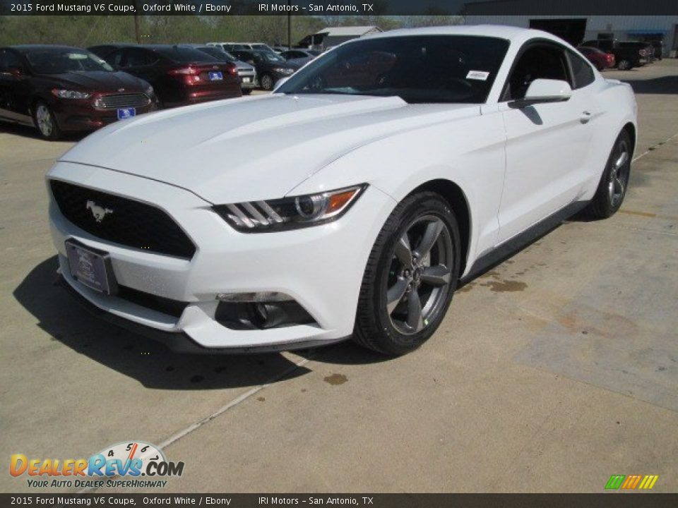2015 Ford Mustang V6 Coupe Oxford White / Ebony Photo #4