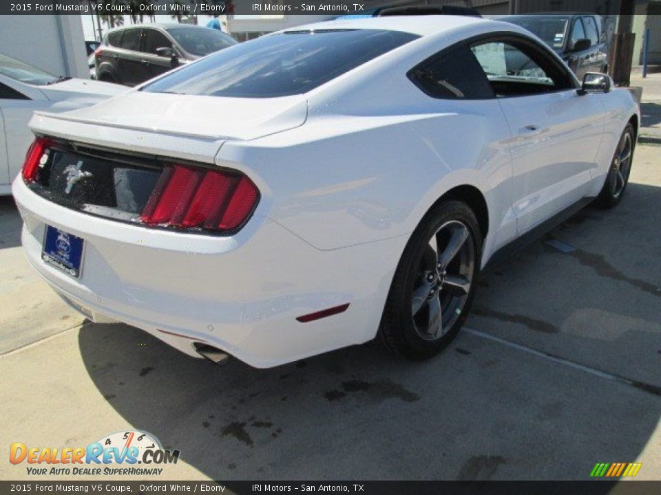 2015 Ford Mustang V6 Coupe Oxford White / Ebony Photo #8