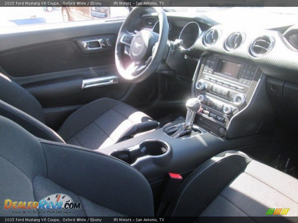 2015 Ford Mustang V6 Coupe Oxford White / Ebony Photo #11