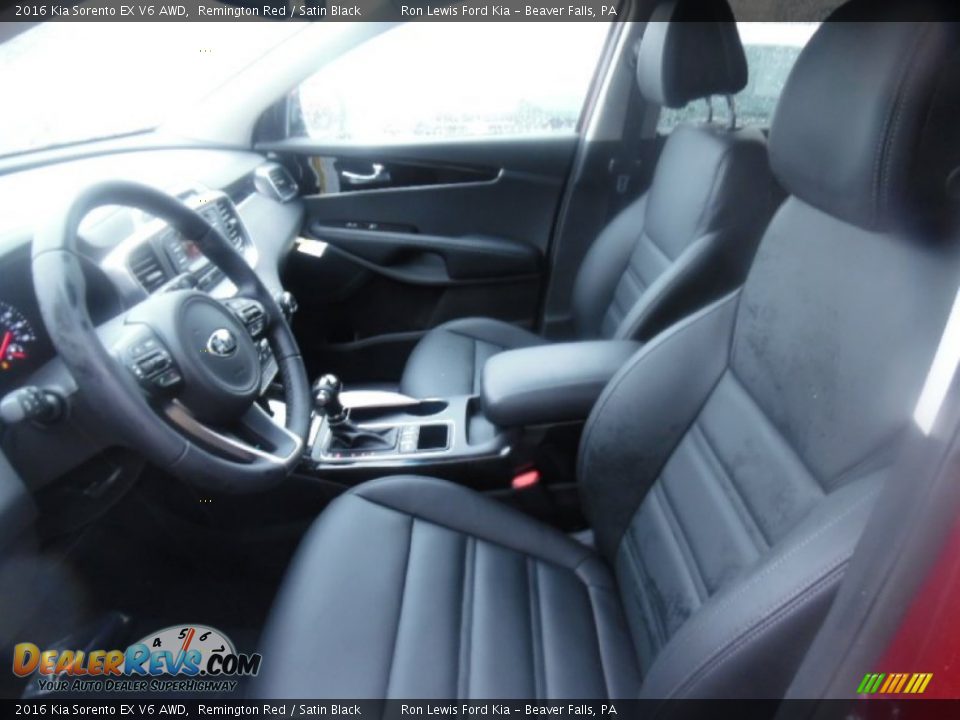 Front Seat of 2016 Kia Sorento EX V6 AWD Photo #12