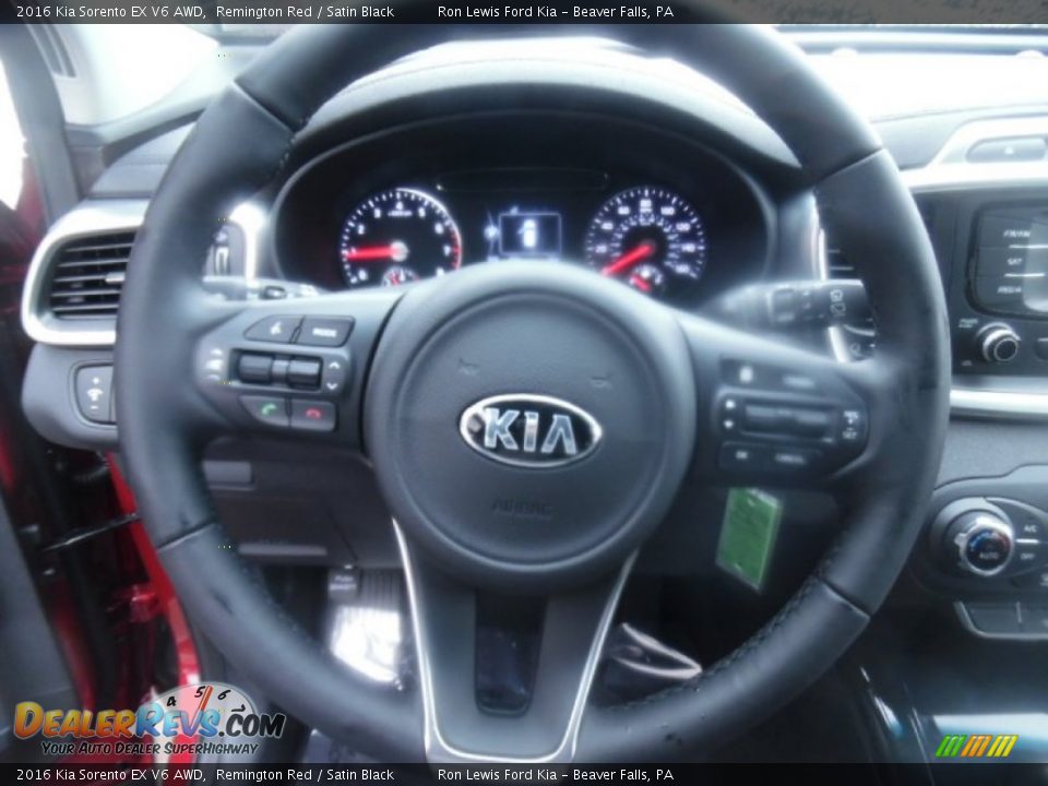 2016 Kia Sorento EX V6 AWD Steering Wheel Photo #18