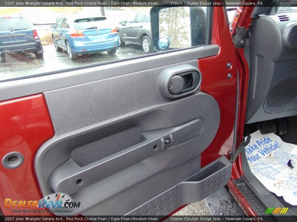2007 Jeep Wrangler Sahara 4x4 Red Rock Crystal Pearl / Dark Khaki/Medium Khaki Photo #12
