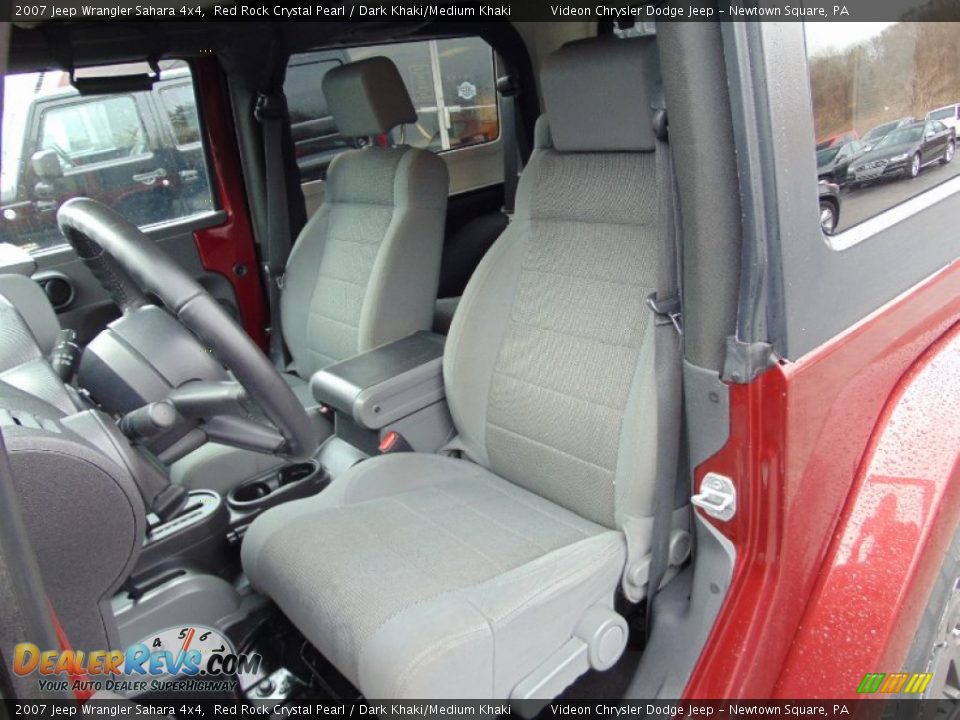 2007 Jeep Wrangler Sahara 4x4 Red Rock Crystal Pearl / Dark Khaki/Medium Khaki Photo #14