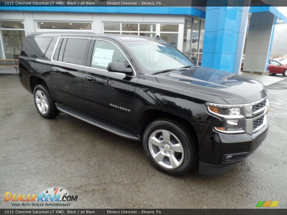 2015 Chevrolet Suburban LT 4WD Black / Jet Black Photo #3