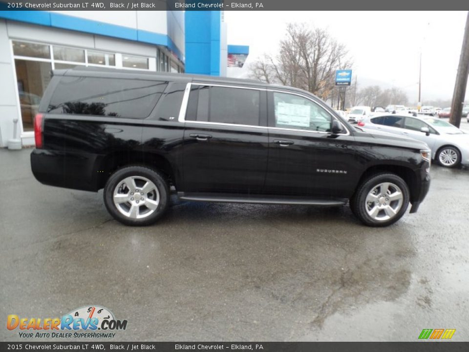 2015 Chevrolet Suburban LT 4WD Black / Jet Black Photo #4