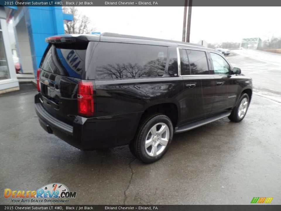 2015 Chevrolet Suburban LT 4WD Black / Jet Black Photo #5