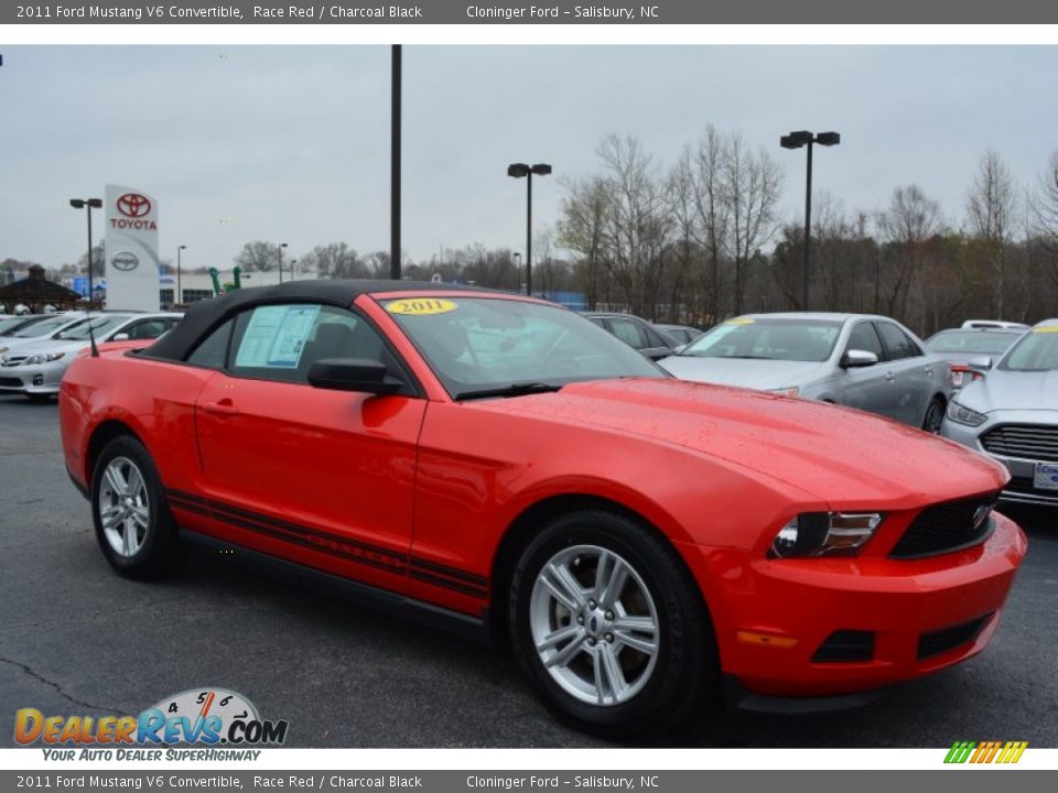 2011 Ford Mustang V6 Convertible Race Red / Charcoal Black Photo #1