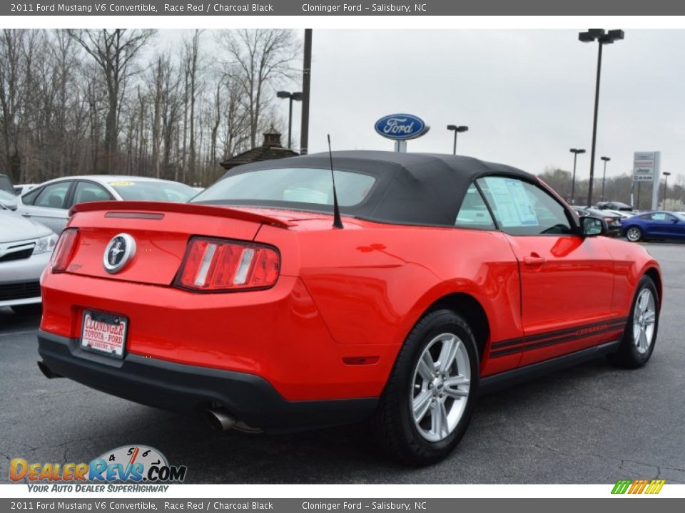2011 Ford Mustang V6 Convertible Race Red / Charcoal Black Photo #3