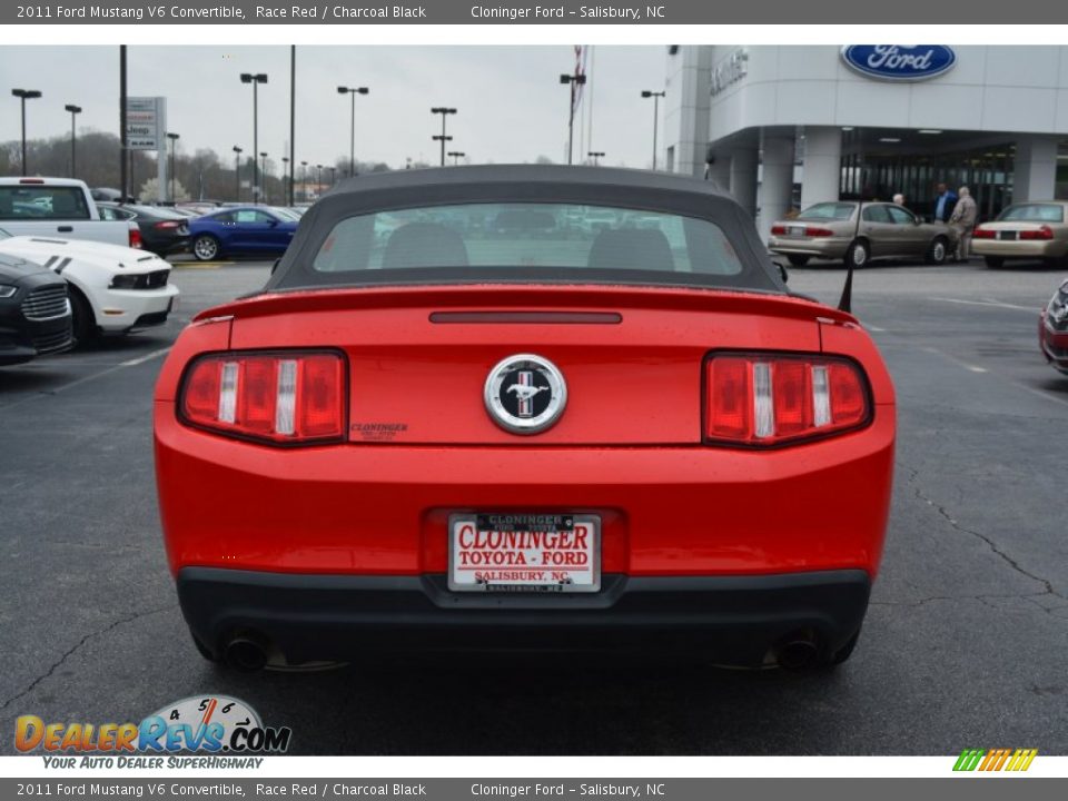 2011 Ford Mustang V6 Convertible Race Red / Charcoal Black Photo #4