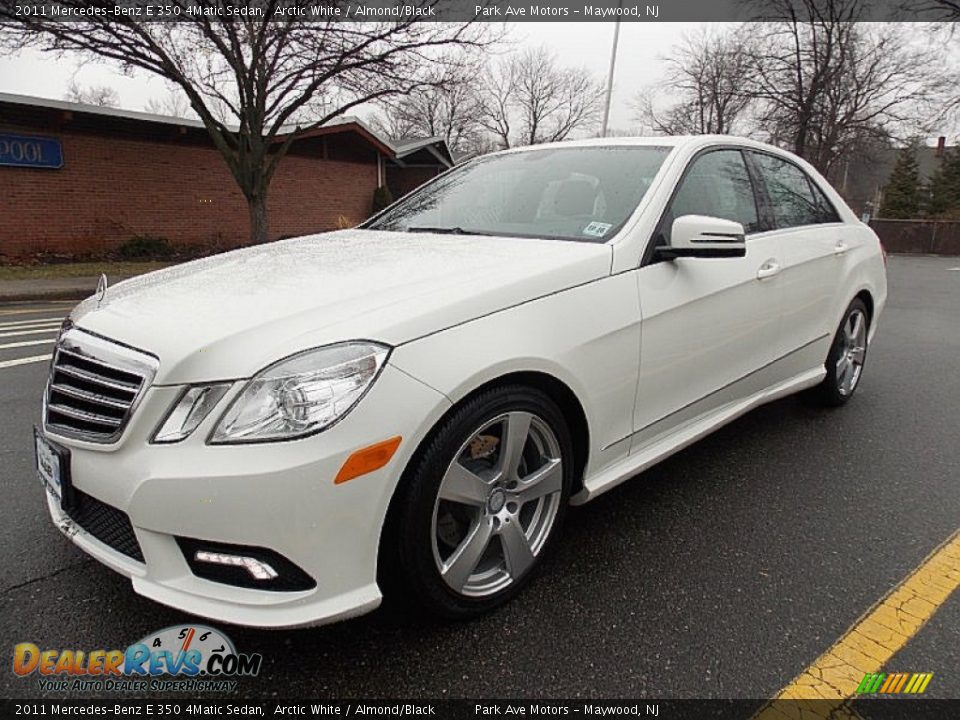 2011 Mercedes-Benz E 350 4Matic Sedan Arctic White / Almond/Black Photo #1