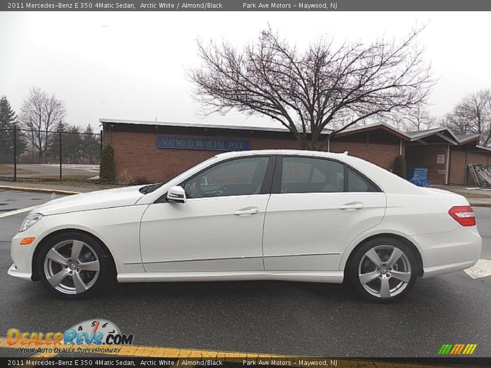2011 Mercedes-Benz E 350 4Matic Sedan Arctic White / Almond/Black Photo #2
