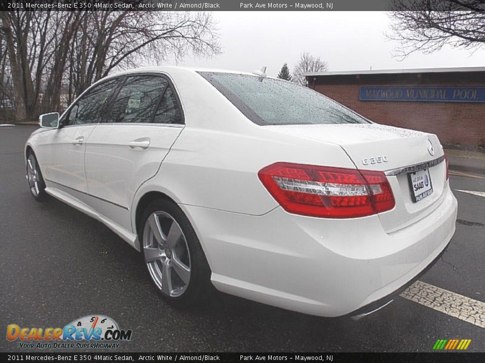 2011 Mercedes-Benz E 350 4Matic Sedan Arctic White / Almond/Black Photo #3